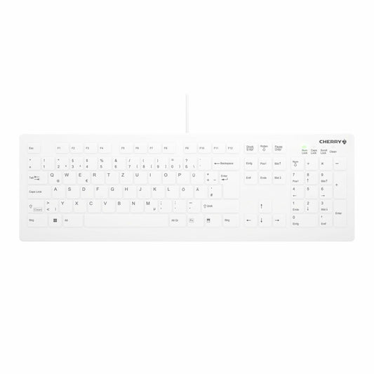 Cherry Keyboard AK-C8112 Medical kabelgebunden versiegelt [DE] weiß IP68 kabelgebunden. vollversiegelt. IP68