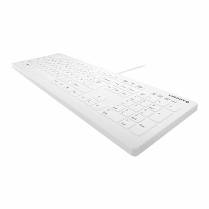 Cherry Keyboard AK-C8112 Medical kabelgebunden versiegelt [DE] weiß IP68 kabelgebunden. vollversiegelt. IP68