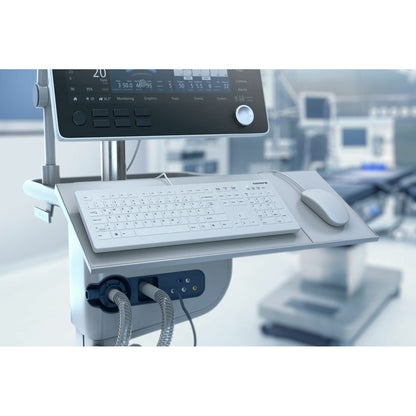 Cherry Keyboard AK-C8112 Medical kabelgebunden versiegelt [DE] weiß IP68 kabelgebunden. vollversiegelt. IP68