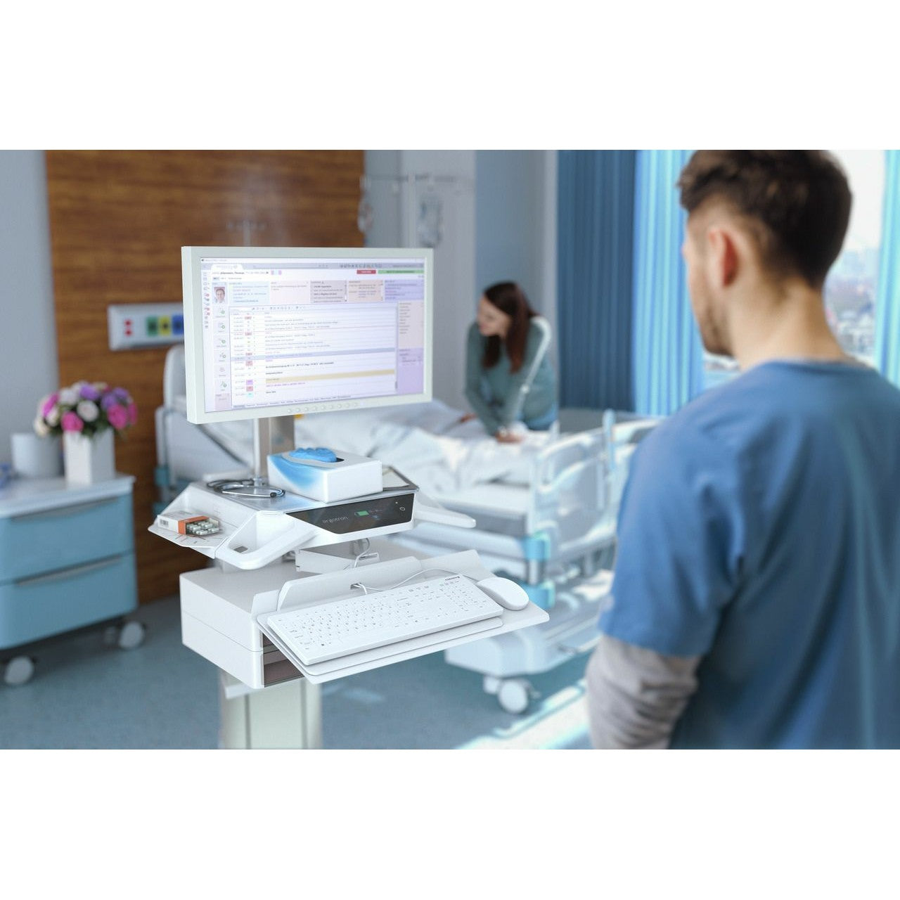 Cherry Keyboard AK-C8112 Medical kabelgebunden versiegelt [DE] weiß IP68 kabelgebunden. vollversiegelt. IP68