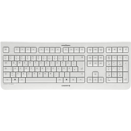 Cherry Keyboard KW 3000 Wireless [DE] pale grey