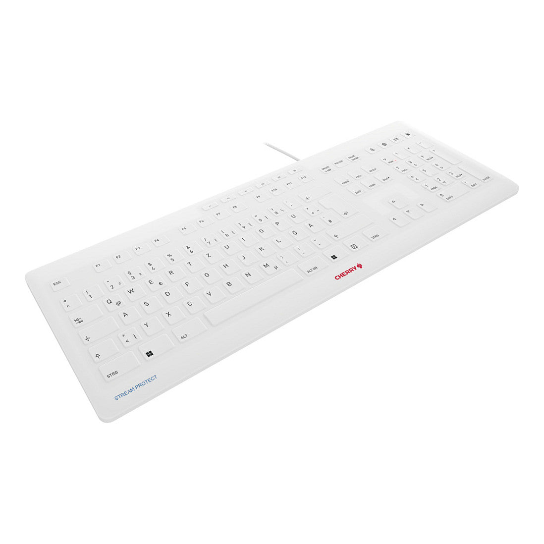 Cherry Keyboard Stream PROTECT [DE] white grey