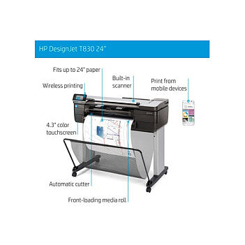 HP DesignJet T830 610 mm (24"") Multifunktionsdrucker Farbe Tintenstrahl -(F9A28D#B19) (F9A28D#B19)"