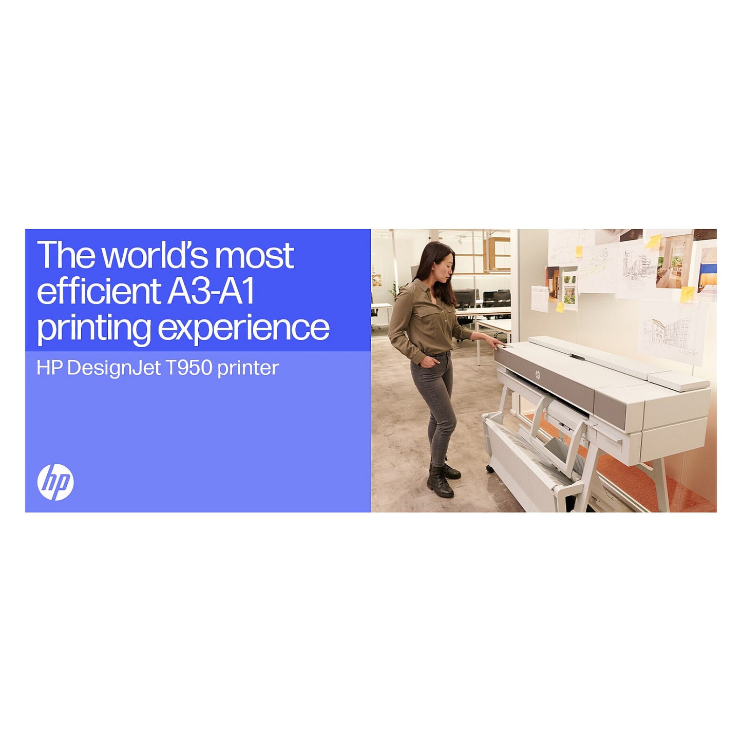 HP DesignJet T950 91,4cm 36" Großformatdrucker LAN WiFi 2 Jahre Garantie