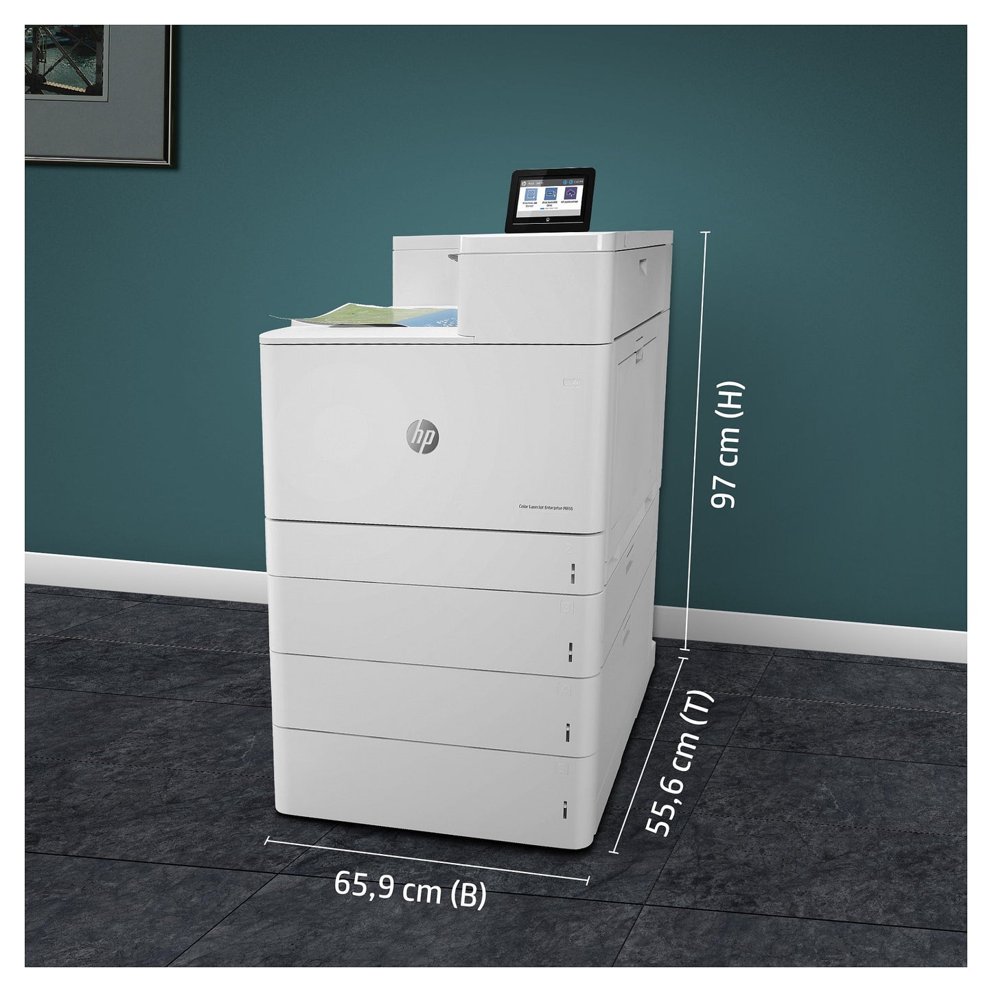 FL HP Color LaserJet Enterprise M856dn Farblaserdrucker A3 LAN Duplex