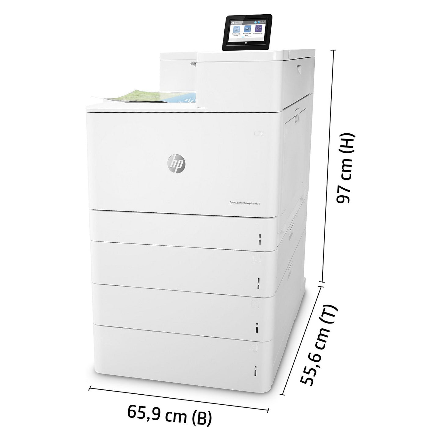 FL HP Color LaserJet Enterprise M856dn Farblaserdrucker A3 LAN Duplex