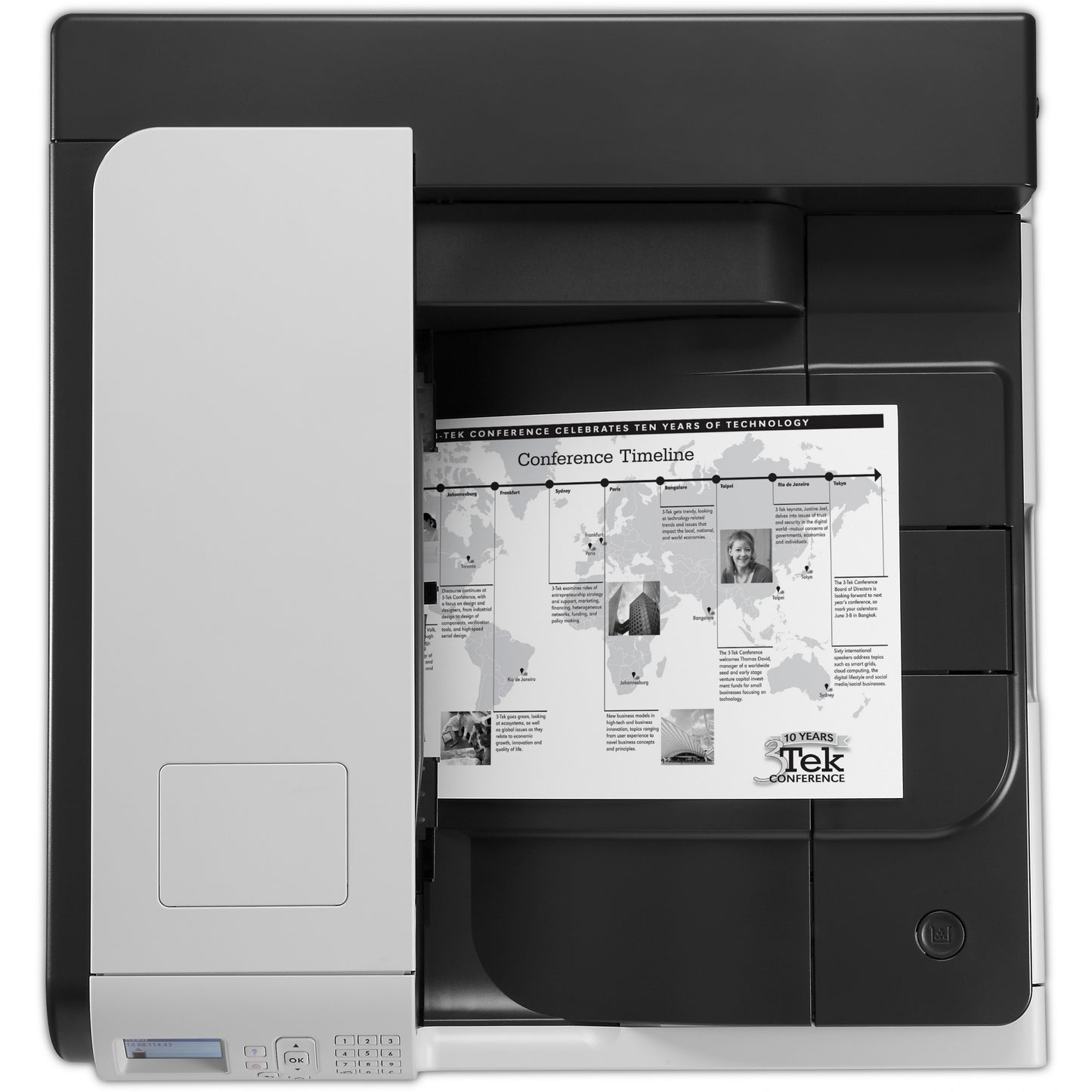 L HP LaserJet Enterprise M712dn S/W-Laserdurcker A3 LAN Duplex