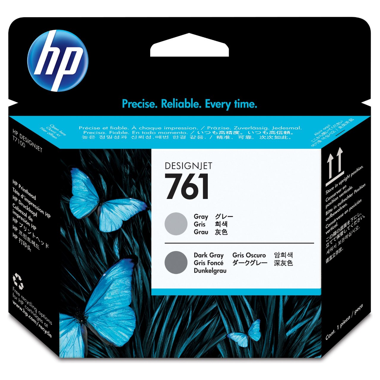 HP 761 Original Druckkopf grau und dunkel grau Standardkapazitt 1er-Pack