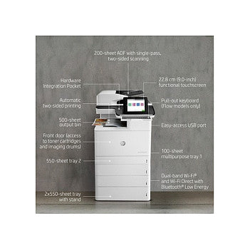 FL HP LaserJet Enterprise Flow MFP M776z Farblaser-Multifunktionsdrucker 2300 Blatt USB 2.0 LAN Wi-Fi USB 2.0