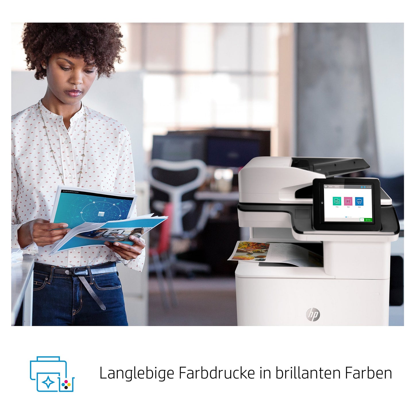 FL HP Color LaserJet Enterprise MFP M776dn Farblaser-Multifunktionsdrucker A3 650 Blatt USB 2.0 LAN Wi-Fi