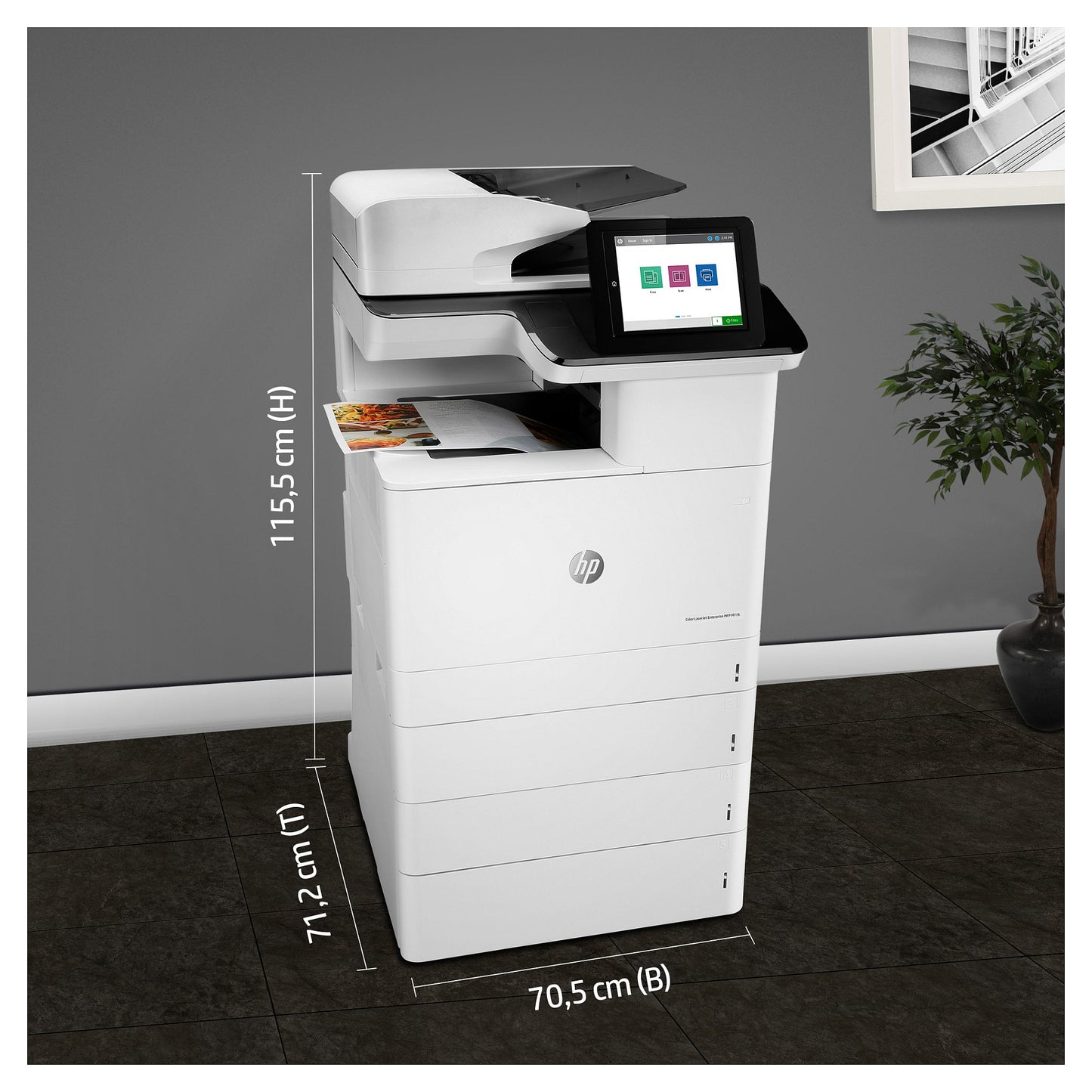 FL HP Color LaserJet Enterprise MFP M776dn Farblaser-Multifunktionsdrucker A3 650 Blatt USB 2.0 LAN Wi-Fi