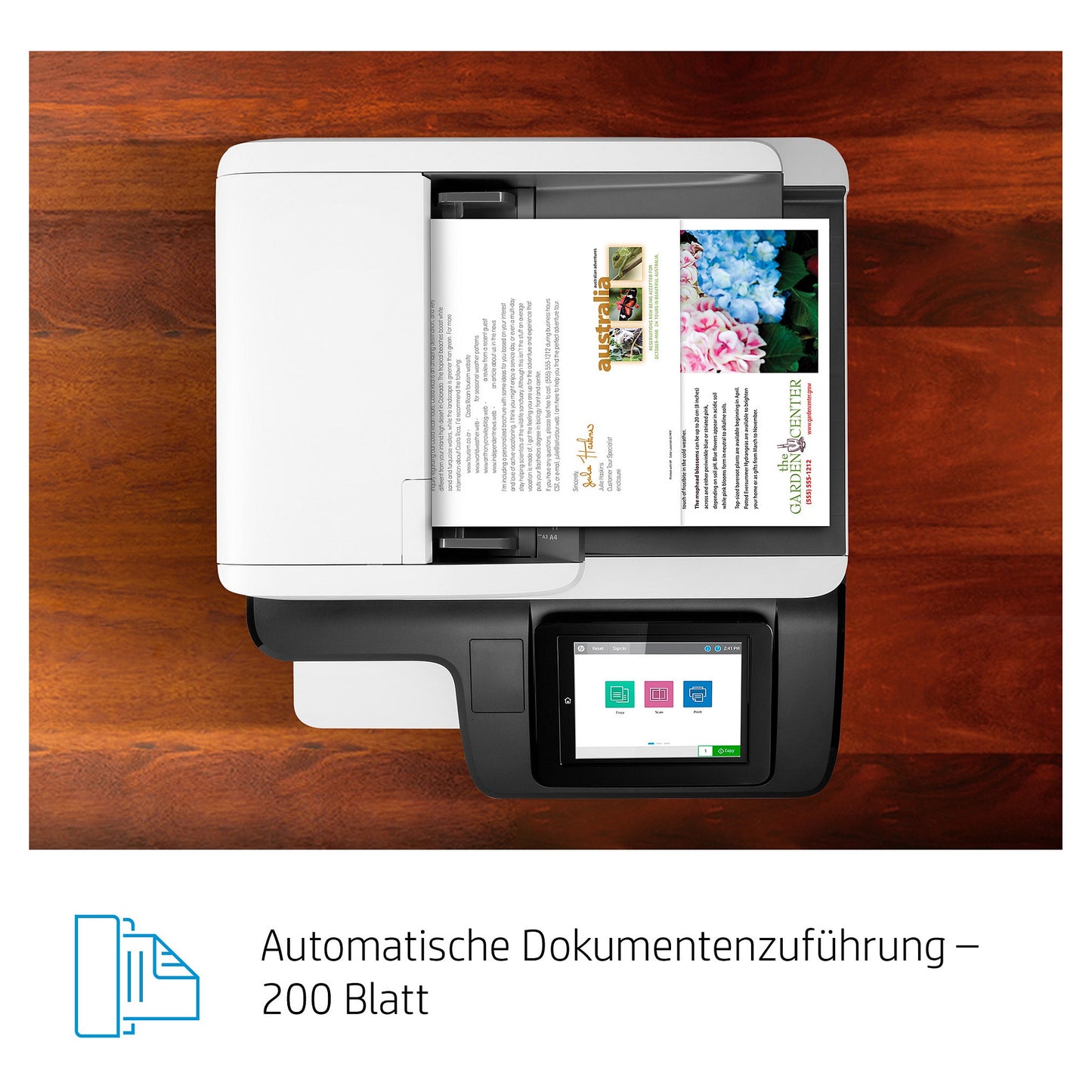 FL HP Color LaserJet Enterprise MFP M776dn Farblaser-Multifunktionsdrucker A3 650 Blatt USB 2.0 LAN Wi-Fi