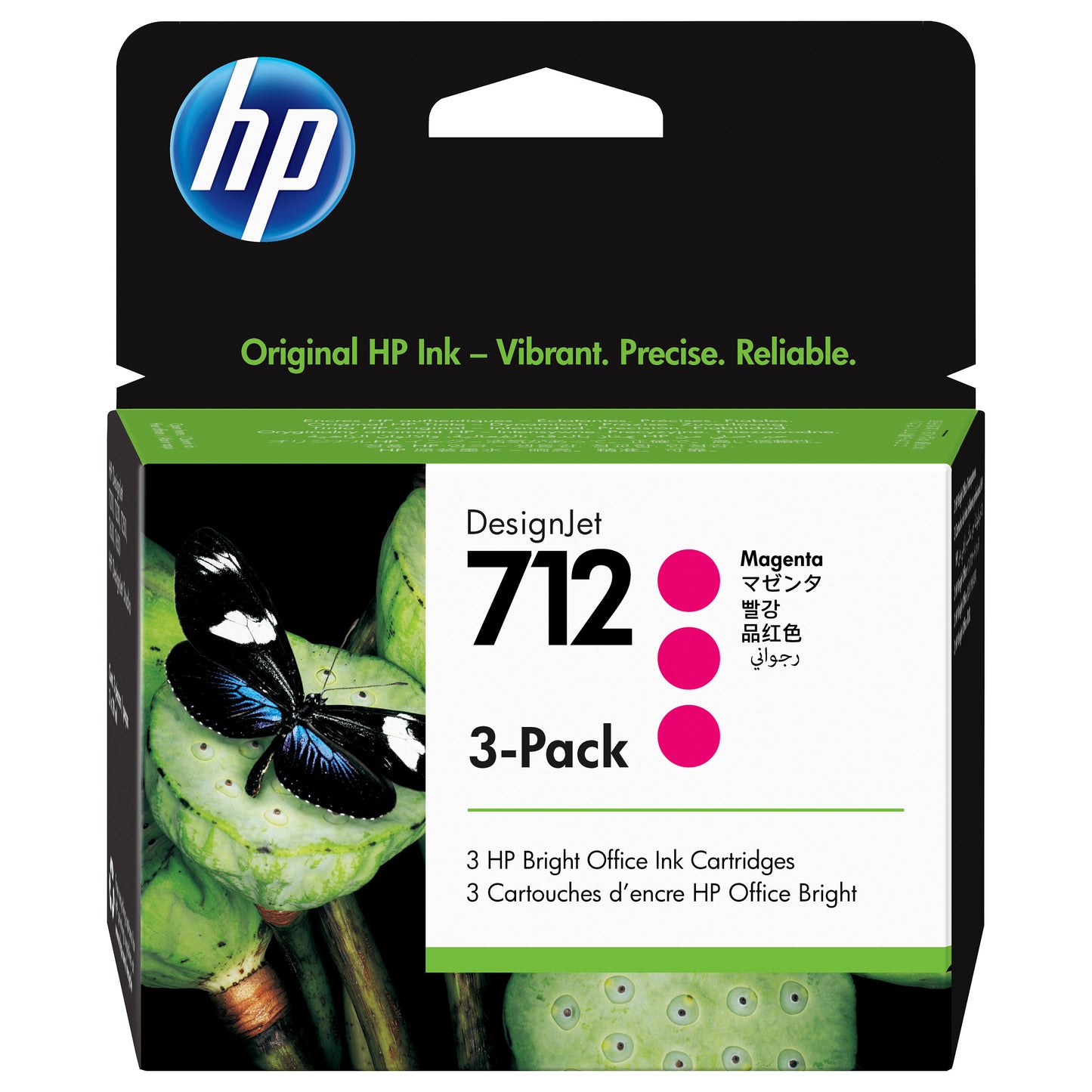HP 712 3-Pack 29-ml Magenta DesignJet Ink Cartridge