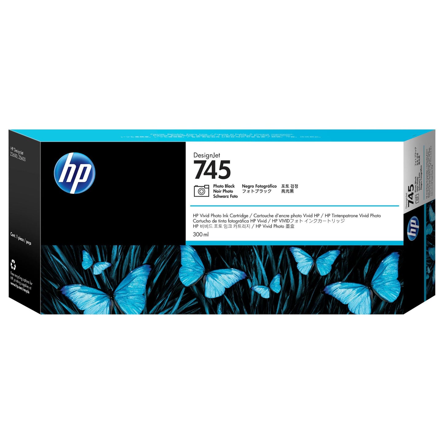 HP 745 Tintenpatrone Fotoschwarz 300 ml