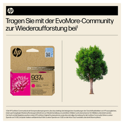 HP 937e EvoMore Magenta Original Ink Cartridge