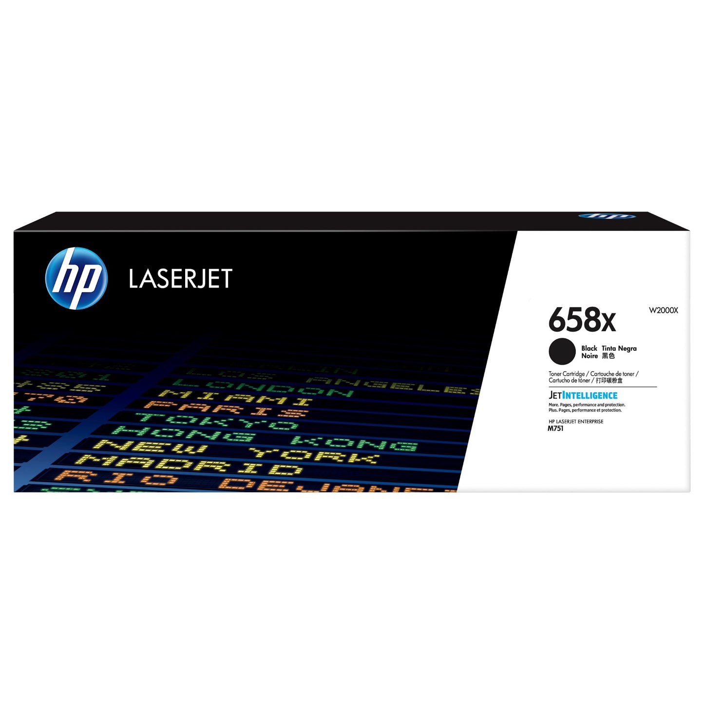 HP 658X Black LaserJet Toner Cartridge