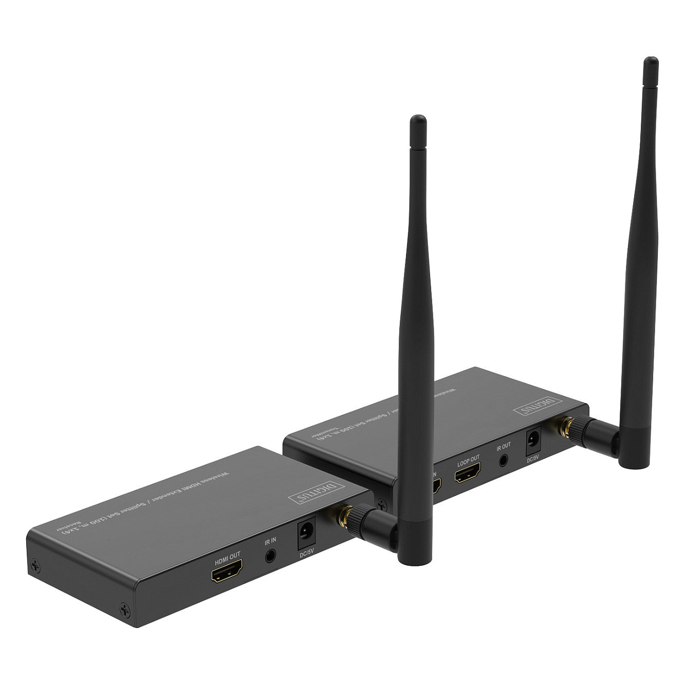 DIGITUS Wireless HDMI Extender/Splitter Set 100m,1x4,Full HD