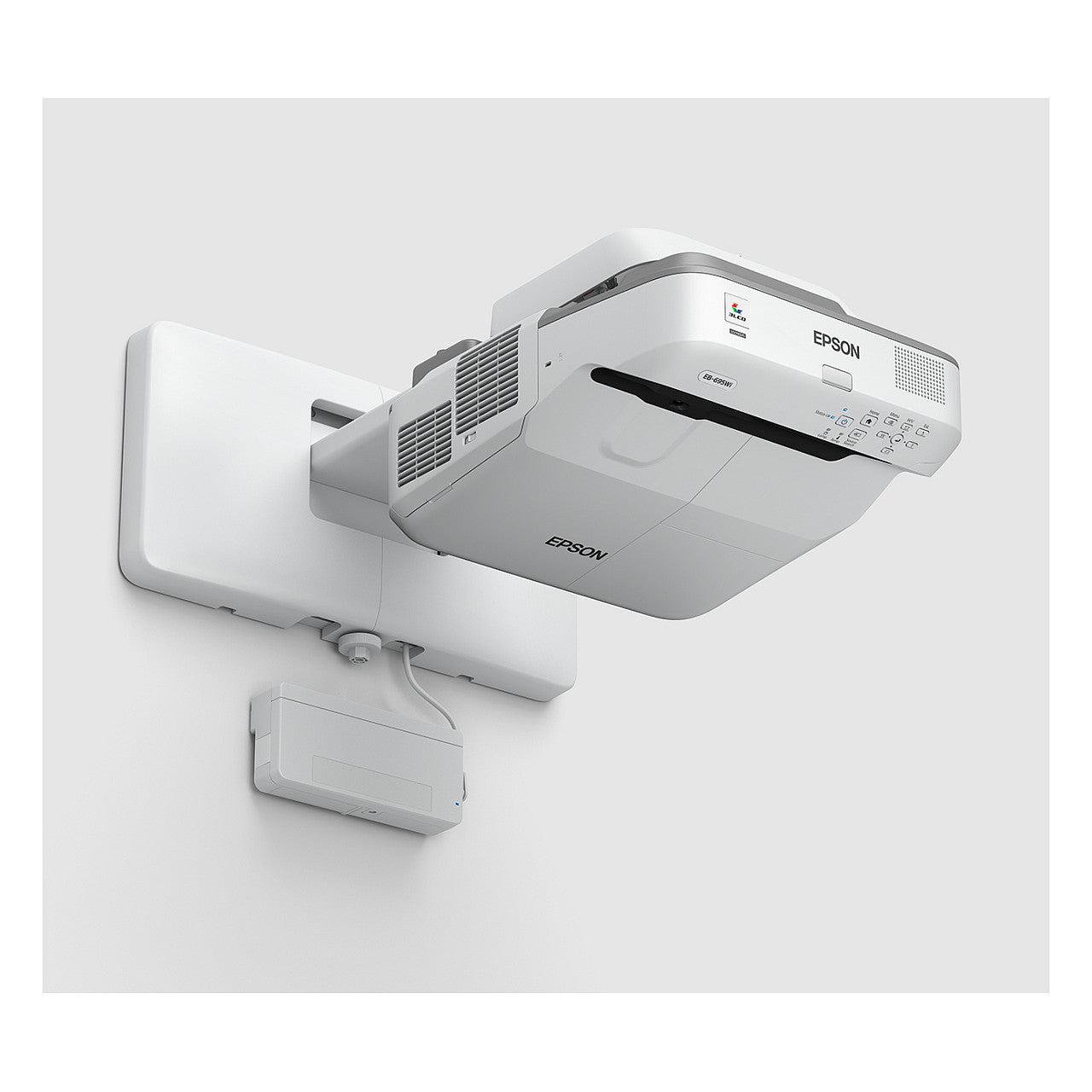 EPSON (1280x800) EB-695Wi Ultrakurzdistanz-Projektor 3LCD 16:10 3500 Lumen VGA, HDMI, composite video, MHL Speaker WXGA White