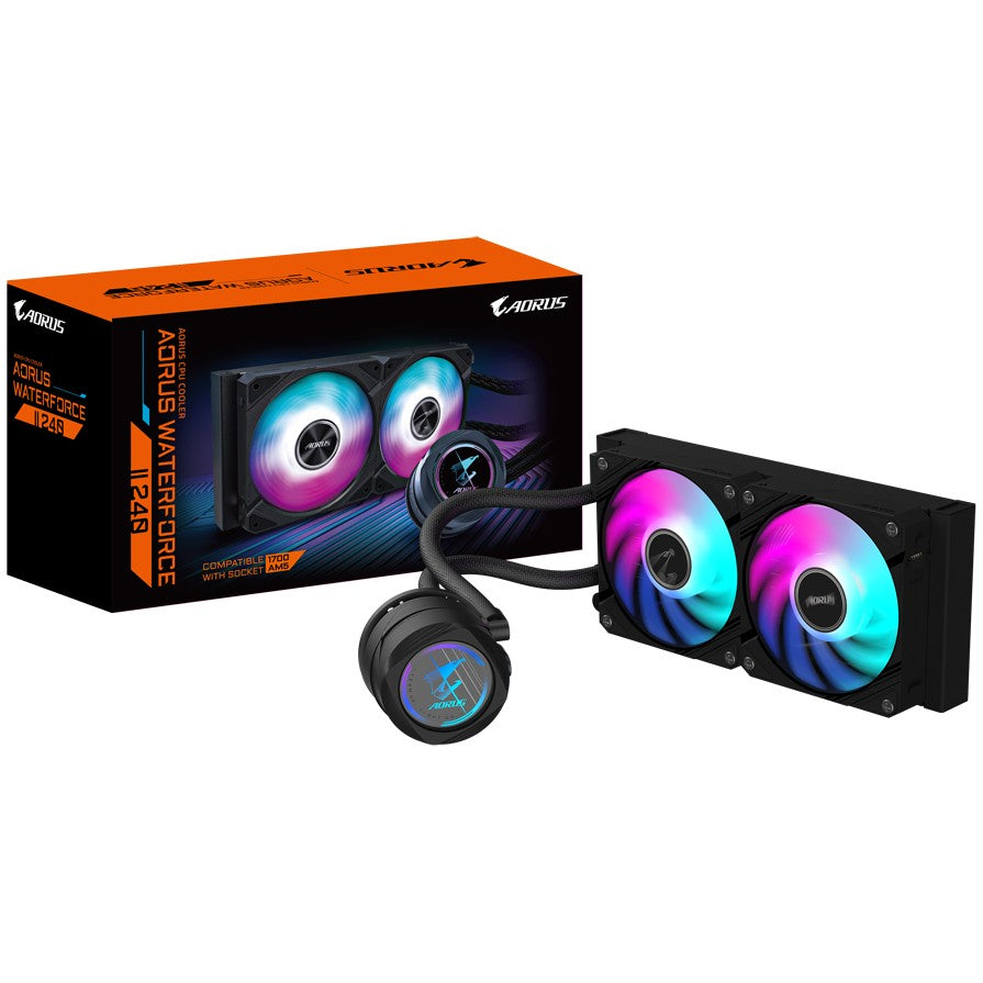 K Cooler GIGABYTE AORUS WATERFORCE II 240 AIO Liquid CPU Cooler