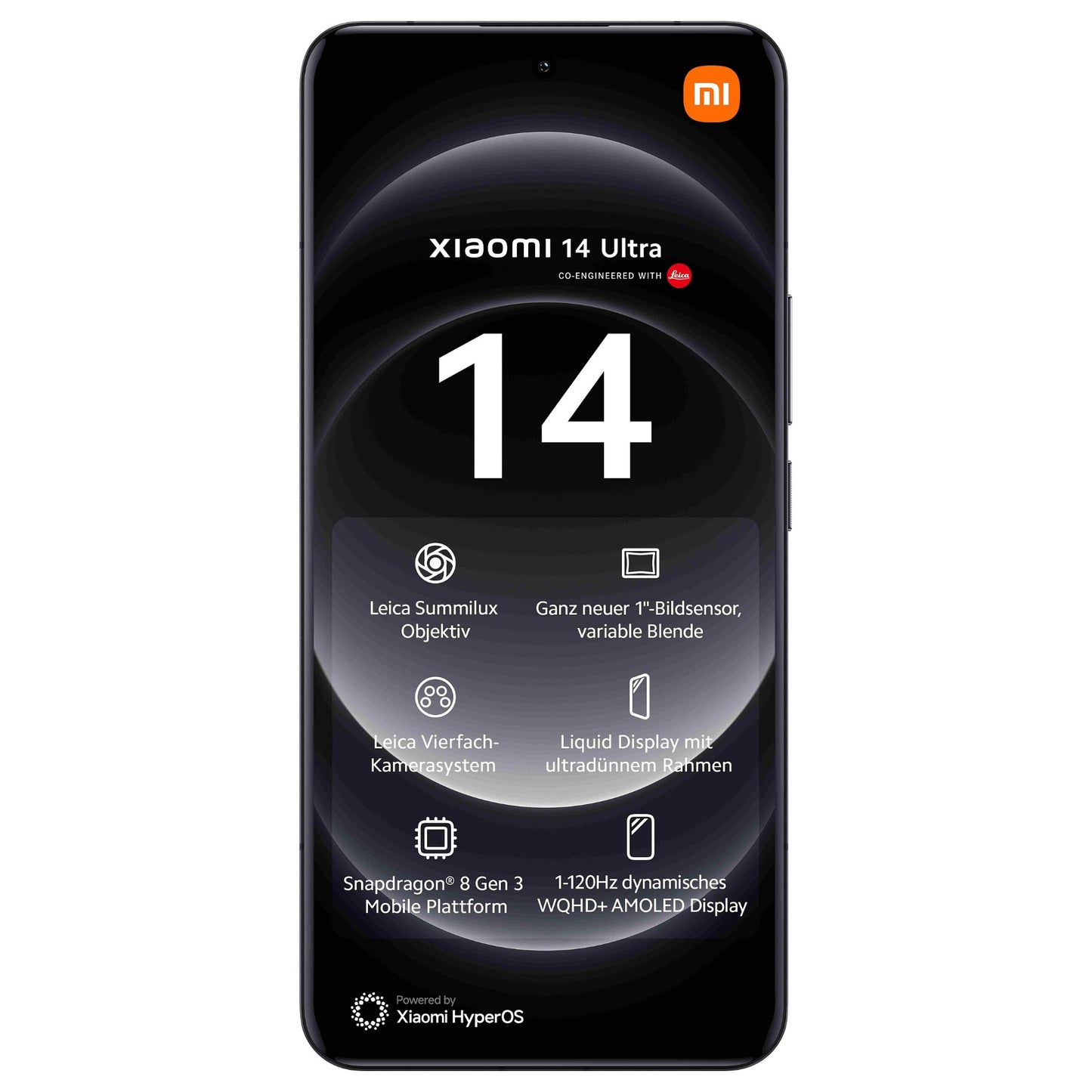 Xiaomi 14 Ultra Dual Sim 16+512GB black DE