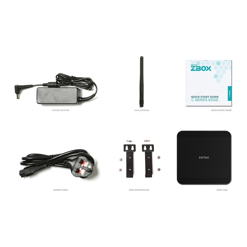 ZBOX CI343 NANO Mini-PC Barebone Intel N100 2xDDR5 SODIMM SATA M.2