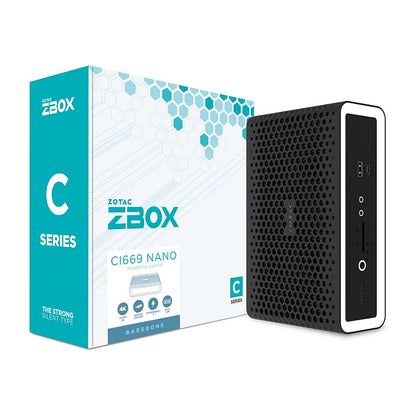 ZBOX CI669 Nano Barebone Intel Core i7-1355U 2XDDR5 SODIMM 1xSATA 1xM.2 Dual Lan WiFi 6 Blueatooth 5.2 4xUSB 3.1 1xUSB 2.0