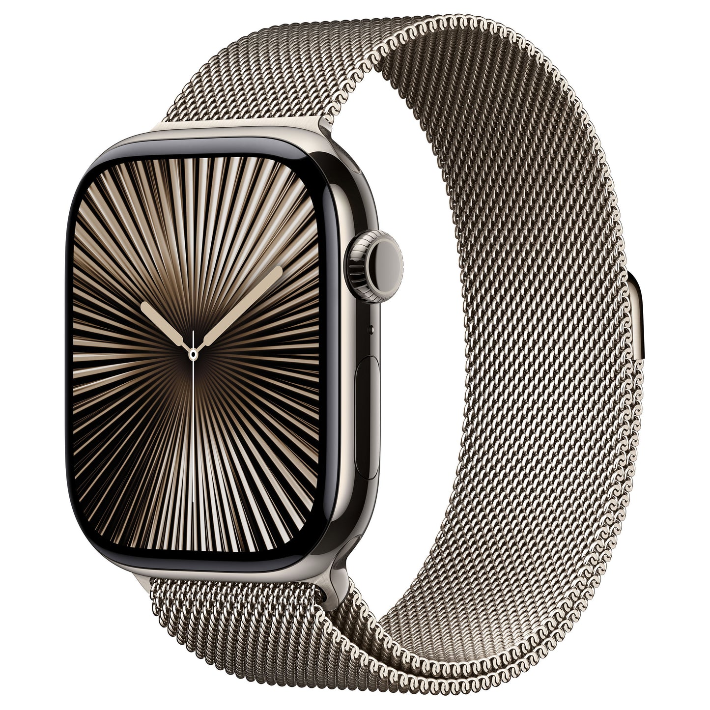 APPLE Watch Series 10 GPS + Cellular 46mm Natural Titanium Case with Natural Milanese Loop - S/M