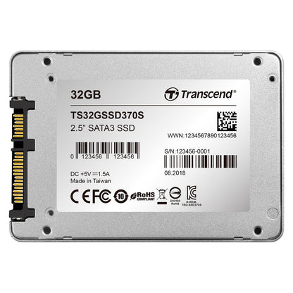 TRANSCEND SSD370S 32GB SSD 6,4cm 2,5 Zoll SATA 6Gb/s MLC Aluminium Gehäuse