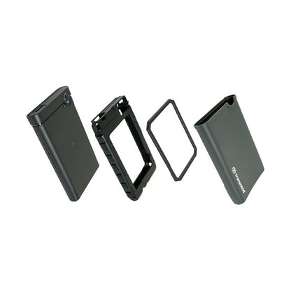 TRANSCEND StoreJet 25CK3 SSD/HDD 0GB extern 6,4cm 2,5Zoll SATA 6GB/s Upgrade Kit Leergehäuse