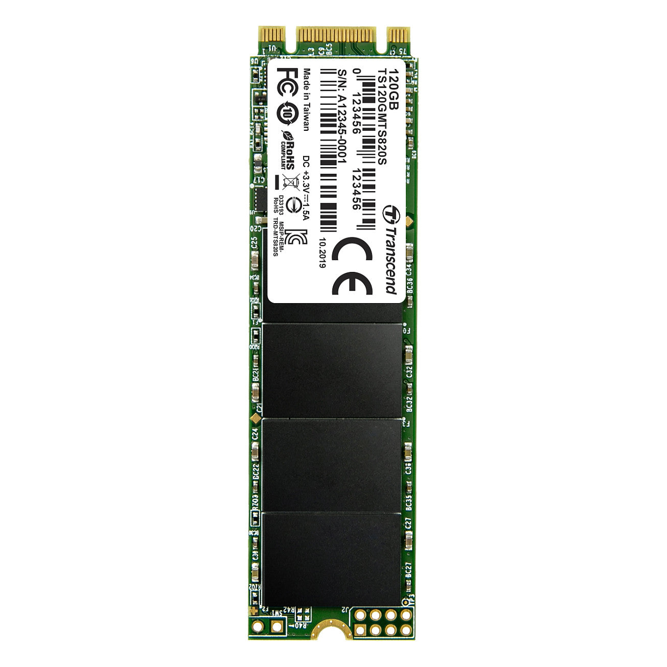 TRANSCEND MTS820S SSD 120GB M.2 2280 SSD SATA3 TLC