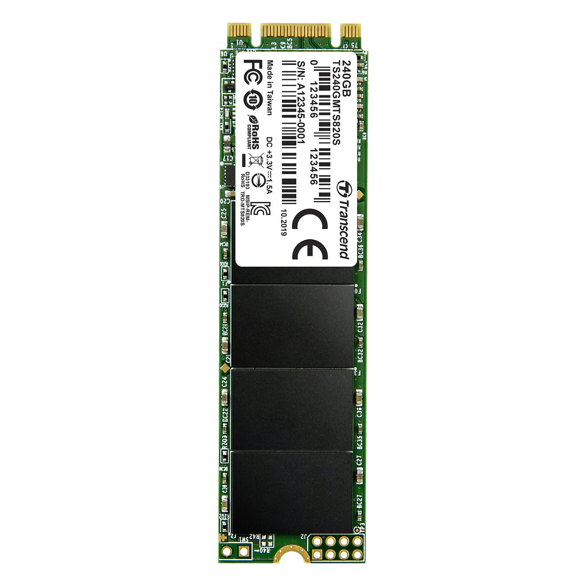 TRANSCEND MTS820S SSD 240GB M.2 2280 SSD SATA3 TLC
