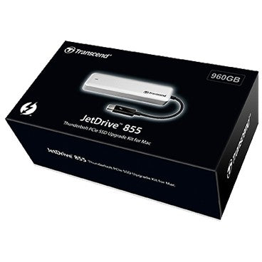 TRANSCEND 480GB JetDrive 855 PCIe SSD upgrade kit for Apple Mac PCIe Gen 3 x4 NVMe