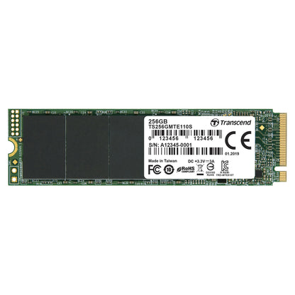 TRANSCEND 256GB M.2 2280PCIe Gen3x4 3D TLC DRAM-less