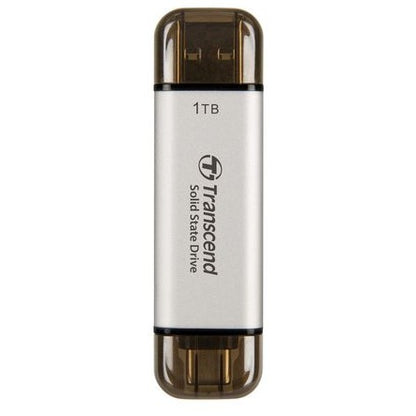 TRANSCEND ESD310S 1TB External SSD USB 10Gbps Type C/A Silver