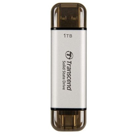 TRANSCEND ESD310S 1TB External SSD USB 10Gbps Type C/A Silver