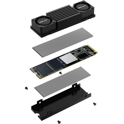 PNY CS3150 2TB SSD M.2 GEN5 NVMe Black Heatsink