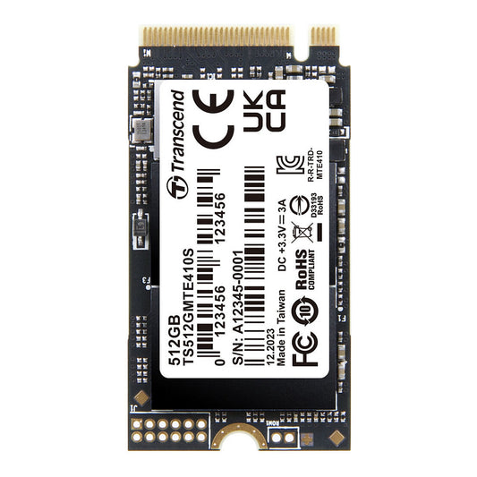TRANSCEND 512GB M.2 2242 PCIe Gen4x4 NVMe 3D TLC DRAM-less