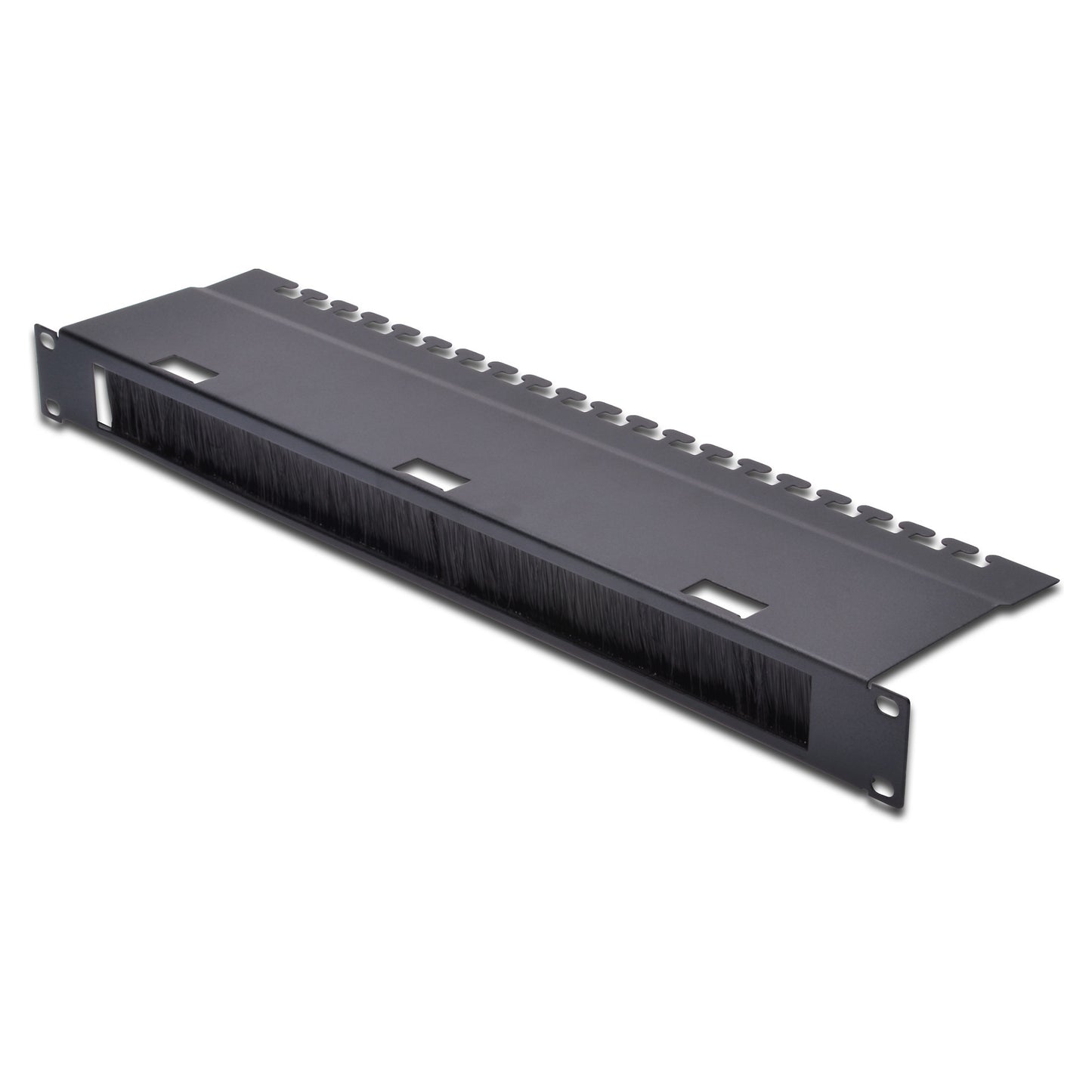 DIGITUS Kabelführungspanel 1HE schw.f. 24 Stk m. Bürstenleis
