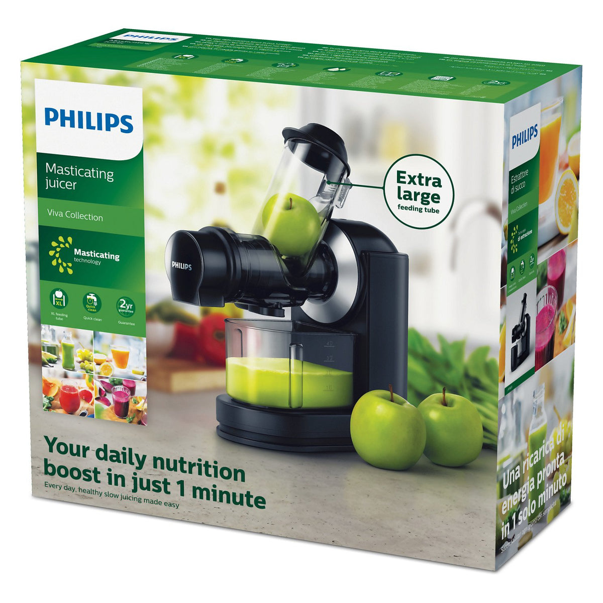 Philips HR1889/70 Entsafter - Viva Collection, 150 W, Black