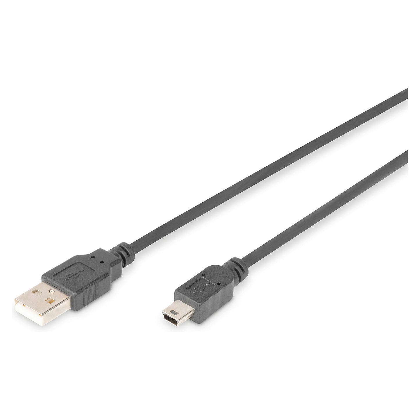 DIGITUS USB 2.0 Anschlusskabel Typ A -mini B St/St 1.0m, sw