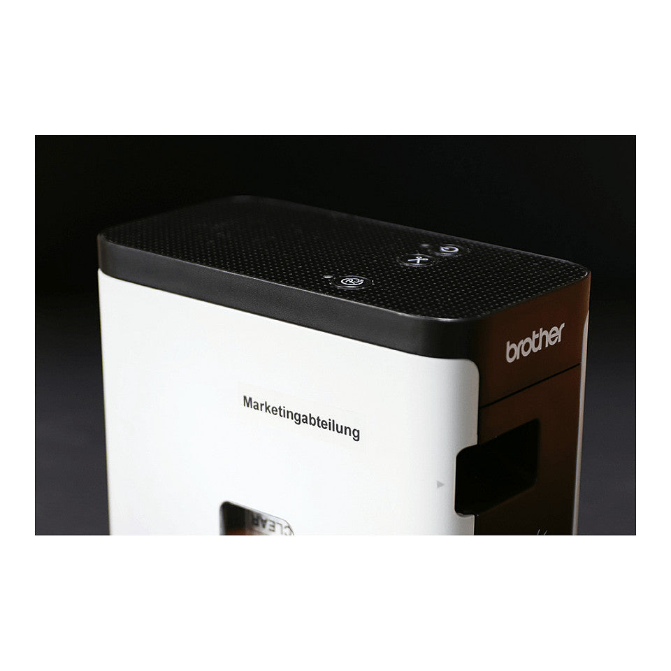 Brother TZe-121 schwarz farblos