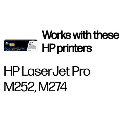 HP Toner 201X CF400X Schwarz bis zu 2.800 Seiten ISO/IEC 19798