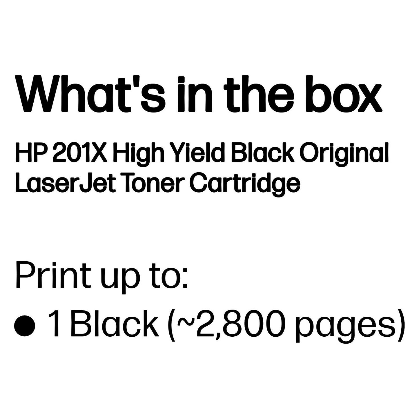 HP Toner 201X CF400X Schwarz bis zu 2.800 Seiten ISO/IEC 19798