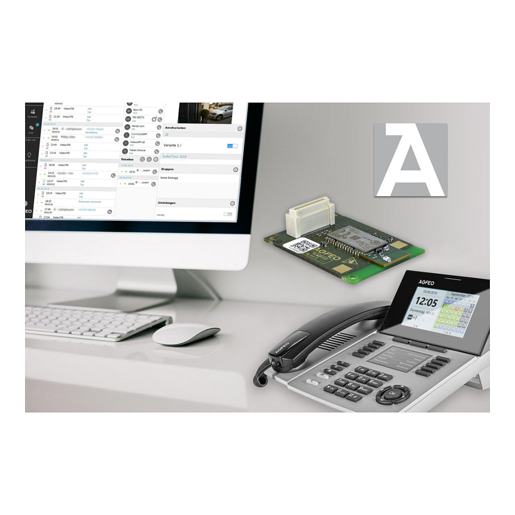 AGFEO ST 56 IP SENSORfon silber