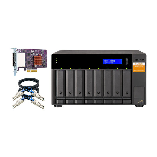 QNAP TL-D800S 8-bay desktop SATA JBOD expansion unit