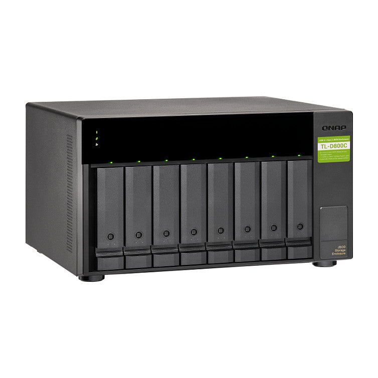 QNAP TL-D800C 8-bay desktop USB-C 3.1 Gen2 10Gbps JBOD expansion unit