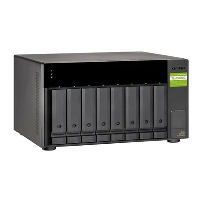 QNAP TL-D800C 8-bay desktop USB-C 3.1 Gen2 10Gbps JBOD expansion unit