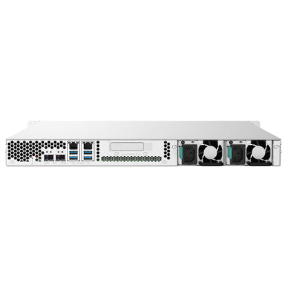 QNAP TS-432PXU-RP-2G 4-Bay rackmount NAS AL324 2GB DDR4 UDIMM RAM SATA 6Gb/s 2x 10GbE SFP+ 2x 2.5GbE 1x PCIe Gen2 x2 slot 250W