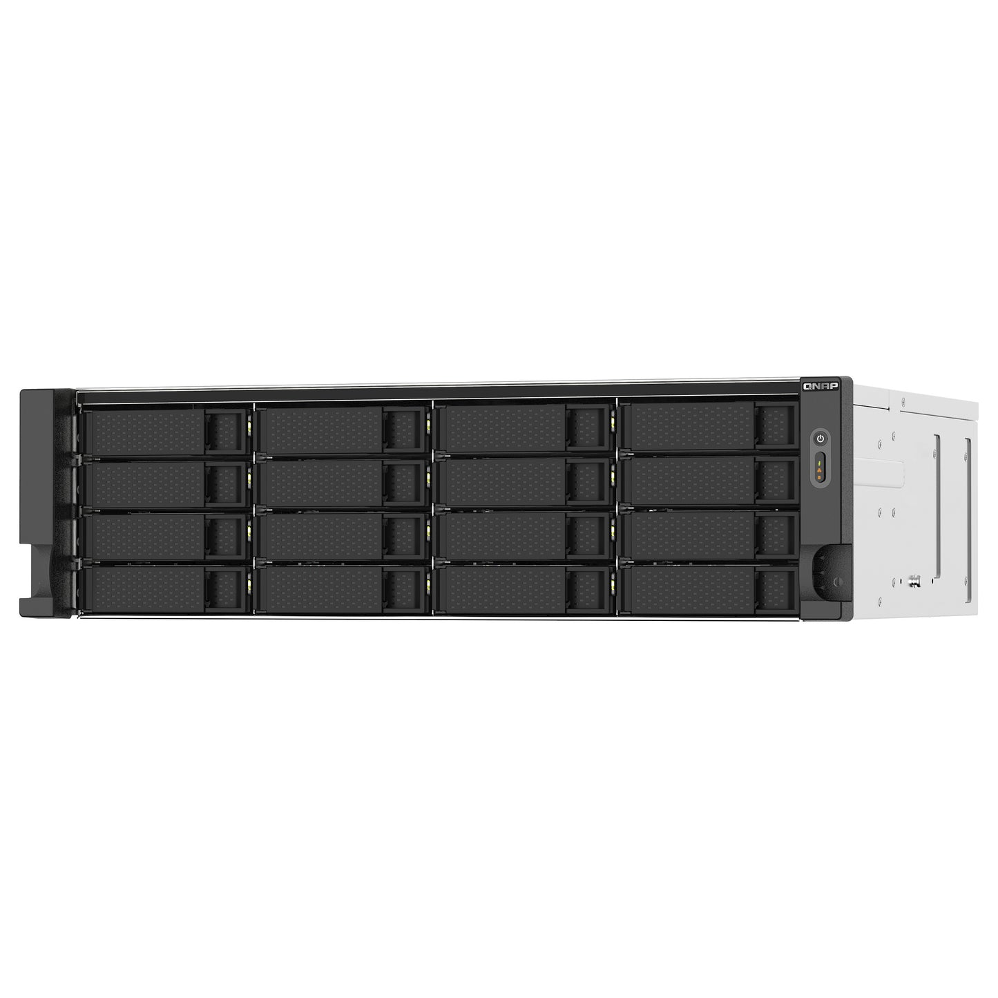 QNAP 16-Bay-Rackmount-NAS AMD Ryzen V1000-Serie V1500B 4C/8T 2,2GHz 16GB DDR4-RAM 2x2,5 GbE LAN optionale 10GbE und M.2