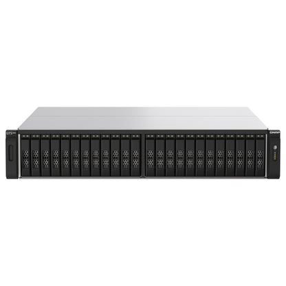 QNAP TS-h2490FU-7302P-128G 24-Bay all-flash NAS AMD EPYC 7302P NVMe Gen3x4 128GB RAM 2x2.5GbE LAN 4x25GbE SFP28